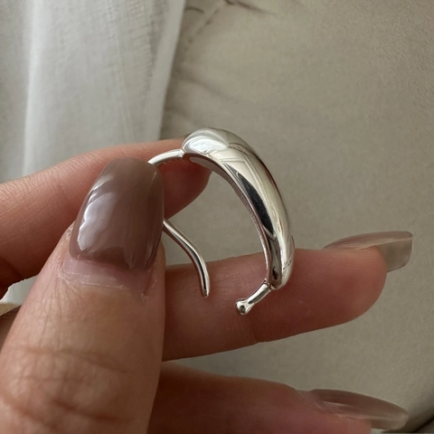 Polsino Per Orecchio In Argento Sterling 925 Minimalista A Goccia Per Donna Elegante Design A Goccia Di Acqua Lucido