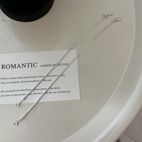Bracciale a Catena a Serpente in Argento Sterling 925 per Donna Pendente a Perla Artificiale Minimalista Gioielli Stile Coreano