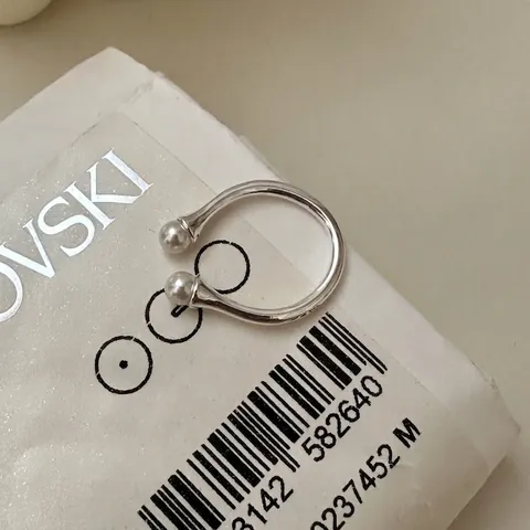 925 Sterling Zilver Minimalistische Verstelbare Open Ring Voor Dames Elegante Dubbele Kunstparel Vingerring Mode Sieraden