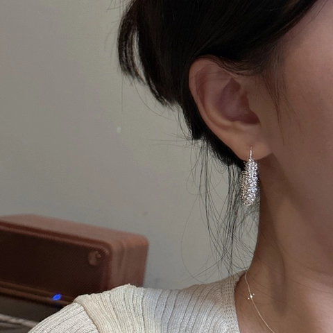 925 Sterling Silver Minimalist Twisted Wire Hoop Earrings For Women Korean Vintage Style Handmade Textured Geometric Jewelry