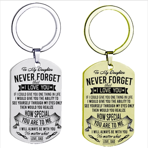 Personalized Stainless Steel Dog Tag Keychain Minimalist Military Style Polished Metal Key Ring For Men Women Daily Gift