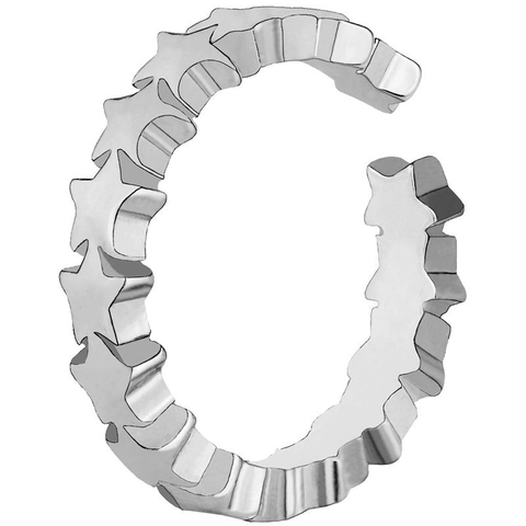 Minimalistischer Legierung Pentagramm Stern Offener Ring Für Damen Verstellbarer Geometrischer Stern Fingerring Schmuck Geschenk