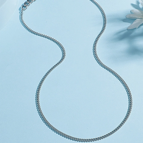 Collar de Cadena de Empalme de Acero Inoxidable para Hombre Estilo Industrial Minimalista Colgante Geométrico Cadena de Suéter