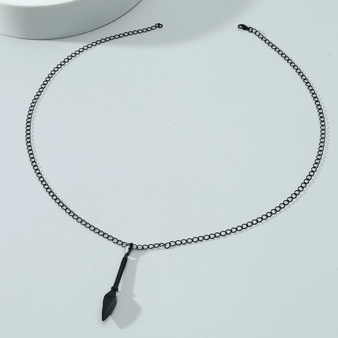 Collar de Colgante Kunai de Aleación para Hombre Moda Punk Anime Ninja Punta de Lanza Collar de Joyería Regalo para Hombre