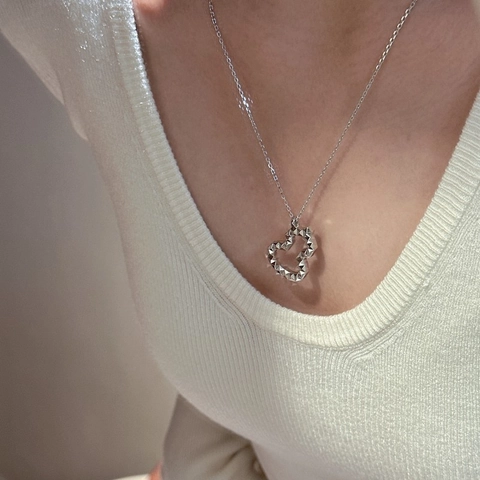 925 Sterlingsilber Kalebasse Anhänger Halskette CNC Facettierte Hohle Wu Lou Geometrische Kette Für Damen Chic Schmuck Geschenk