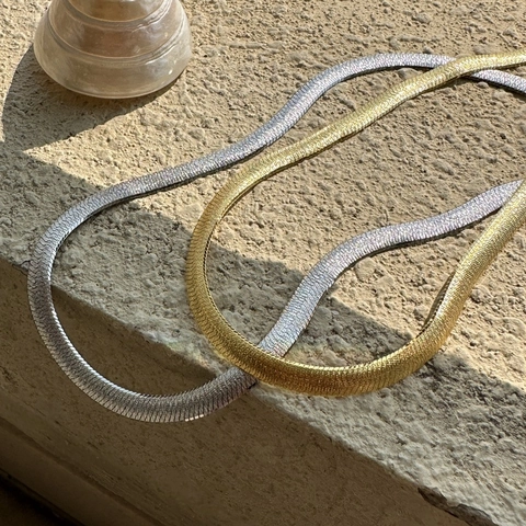 Italienische 925 Sterlingsilber Schlangenkette Halskette Für Damen Minimalistische Vintage Gold Platinierte Schlüsselbeinkette