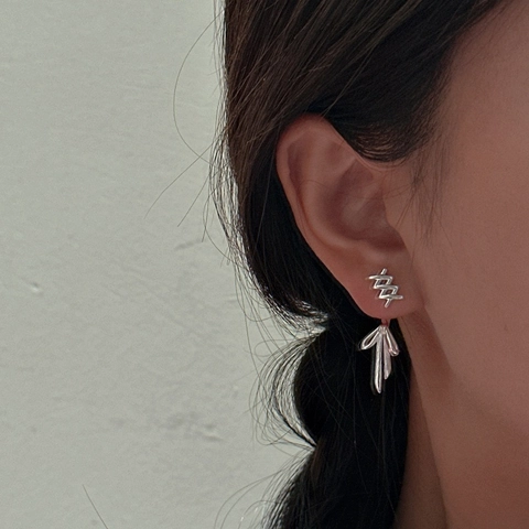 S925 Sterlingsilber Schleife Ohrhänger Für Damen Koreanische Minimalistische Geometrische Band Ohrring Schmuck Geschenk