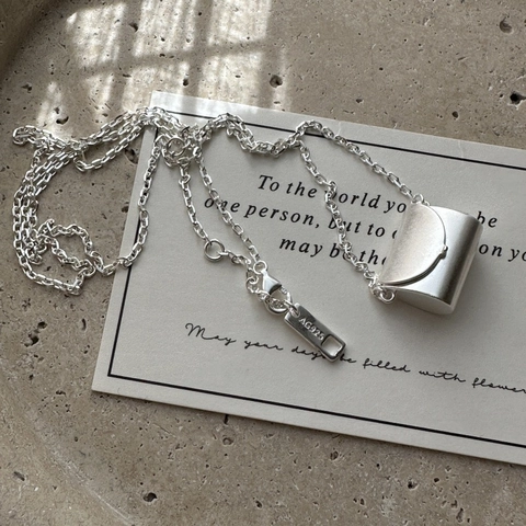 925 Sterlingsilber Mini-Taschen-Anhänger Halskette Vintage Minimalistisch Matte Clavicle-Kette Schmuck Für Damen Alltag