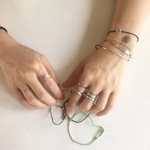Anillo de Cuerda Trenzada de Plata de Ley 925 para Mujer Diseño Retro Minimalista Coreano Geométrico Envejecido Anello Apilable Joyería de Moda