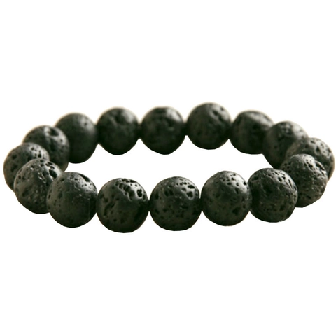 Naturstein Perlen Armband Lavastein Achat Elastisches Armband Für Herren Damen Mode Schmuck Geschenk Unisex Charm Armband