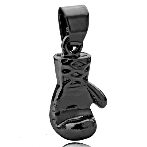 Collar con Colgante de Guante de Boxeo de Acero Inoxidable para Hombres Mujeres Joyería Deportiva Cadena de Caja Regalo Gym