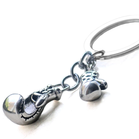 Sporty Boxing Gloves Dumbbell Weight Plate Keychain Metal Zinc Alloy Fitness Gym Accessory Men Women Sport Theme Gift Keyring