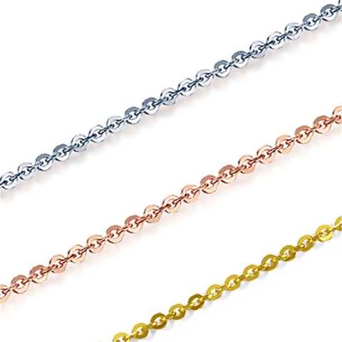 Collar de Cadena Rollo de Acero Inoxidable 304 para Hombres Mujeres Unisex Cadena de Eslabones para Colgante DIY Joyería