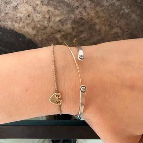 Koreanischer Minimalist S925 Sterlingsilber Offener Armreif Vintage Distressed Gehämmertes Muster Armreif Armband Für Damen Nischenschmuck