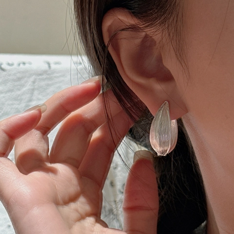 Orecchini a Cerchio in Argento Sterling 925 Vintage Testurizzati per Donna Gioielli a Foglia Spazzolata Irregolari Geometrici Minimalisti