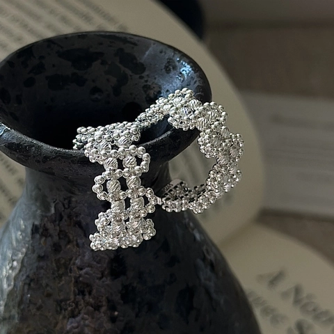 S925 Sterlingsilber Perlen Ohrringe Für Damen Retro Nische Design Unregelmäßige Wellenform Minimalistische Mode Schmuck