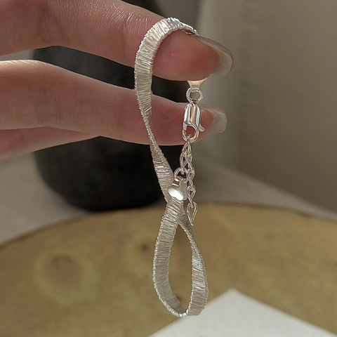 Vintage Italienisches Flash 925 Sterlingsilber Armband Für Damen Webstruktur Verstellbarer Schmuck Mit Herzanhänger Minimalistisches Accessoire