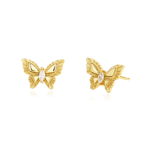 Elegante 925 Sterlingsilber Schmetterling Ohrstecker Für Damen Zierliche Strass Inlaid Tierform Mode Schmuck Geschenk