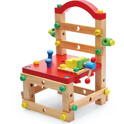Kinderen Houten DIY Montage Gereedschap Stoel Speelgoed Educatieve Multifunctionele Moer Combinatie Speelgoed