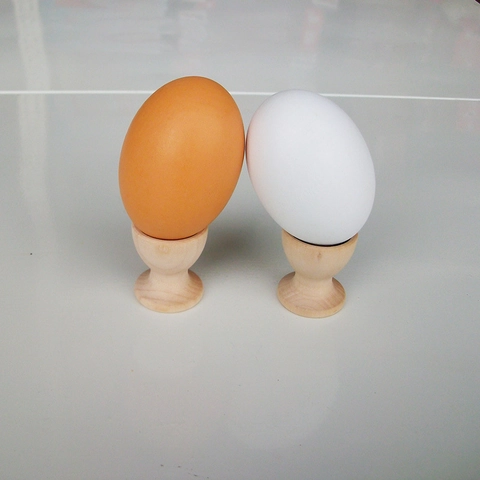 Portauovo in Legno Naturale per Bambini Giochi di Ruolo Cucina Simulazione Giocattolo Educativo Vassoio per Uova di Pasqua Fai da Te