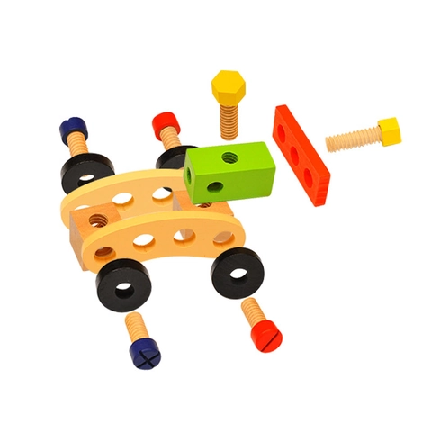 Cassetta degli Attrezzi in Legno per Bambini Simulazione Manutenzione Montaggio Strumenti di Riparazione per Ragazzi Gioco Educativo