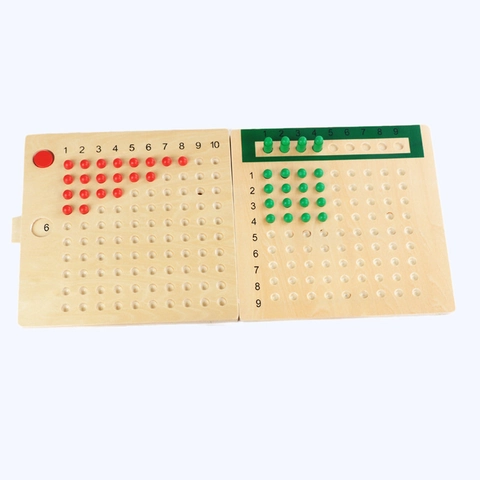 Wooden Montessori Math Teaching Aids Multiplication And Division Board Set Professional Early Educational Learning Toy For Kids