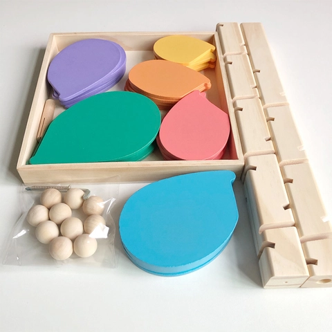 Albero Musicale in Legno Arcobaleno Pista per Biglie Giocattolo Sonoro Montessori Blocchi Educativi Pista a Petali per Bambini