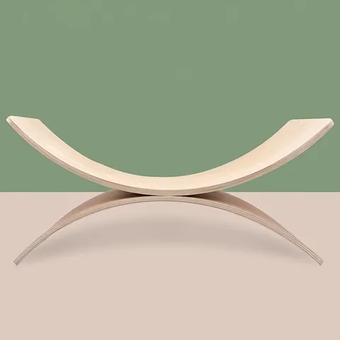 Holz Balance Board Für Kinder Gebogenes Wobbelbrett Für Sensorisches Training Kinder Yoga Wippe Übungsspielzeug Minimalistisches Holzspielzeug