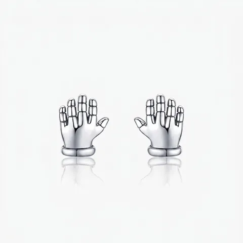 925 Sterlingsilber Handfläche Ohrstecker Für Damen Vintage Süß Minimalistisch Kleine Hand Ohrringe Mode Schmuck Geschenk