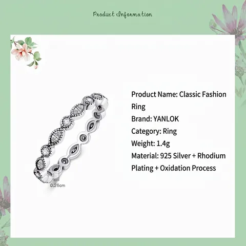 Vintage Δαχτυλίδι από Ασήμι 925 Γεμάτο Στρας Micro Pave Eternity Ring Στοιβαζόμενο Λεπτό Δαχτυλίδι για Γυναικεία Κοσμήματα Δώρο