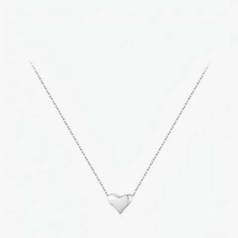925 Sterlingsilber Herz Anhänger Halskette Für Damen Minimalistische Kleine Polierte Herz Schlüsselbeinkette Romantischer Schmuck Geschenk