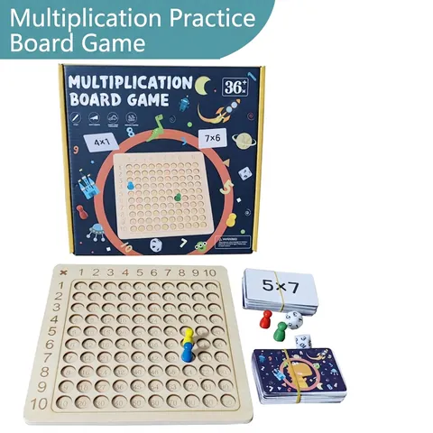 Gioco da Tavolo Montessori in Legno Moltiplicazione Addizione Giocattolo Educativo Matematica per Bambini Scuola Casa