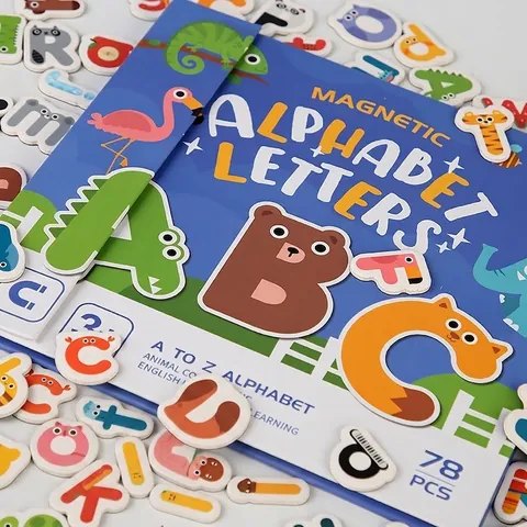Magnetic Alphabet Letters Spelling Game For Kids Animal Theme Wood Educational Learning Toy For Preschoolers Spelling Practice