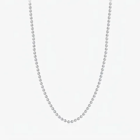 Collana di Perline in Argento Sterling 925 Girocollo Minimalista con Perle Tonde Oro Argento Placcato Gioielli da Donna