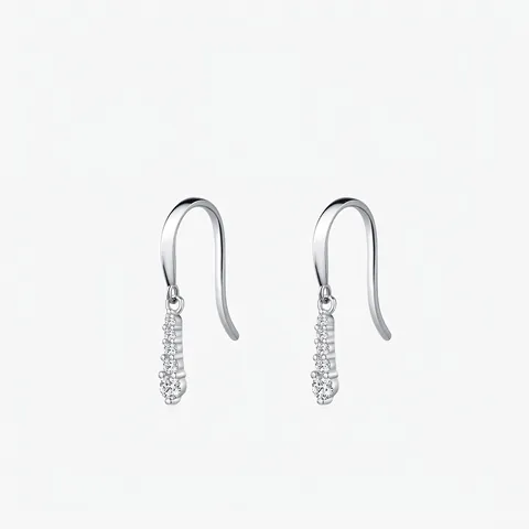 925 Sterling Silver Moissanite D Color Drop Hook Earrings Elegant Sparkly Inlaid Water Drop Dangle Earrings For Women Business