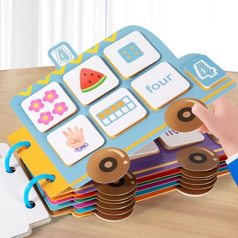 Montessori Quiet Book Für Kinder Zahlen Kognition Mathe Busy Book Zum Lernen Interaktives Pädagogisches Spielzeug Für Kleinkinder Home Education