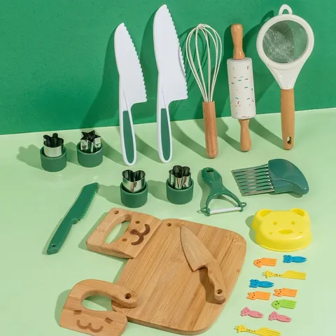 Cucina in Legno per Bambini Simulazione Cucina Cottura Montessori Educativo Gioco di Ruolo Accessori Chef per Piccoli