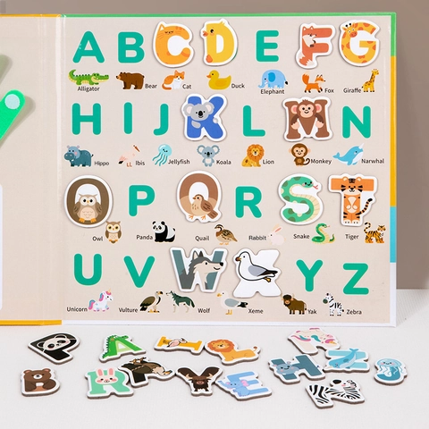 Magnetisches Montessori Mathematik Lernspielzeug Für Kinder Finger Arithmetik Alphabet Kognition Frühpädagogik Busy Book Tier Puzzle