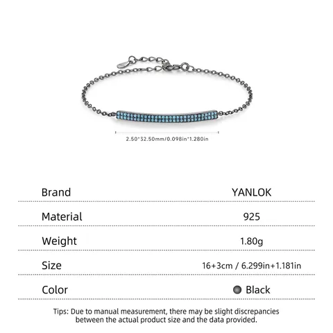 Vintage 925 Sterlingsilber Gunmetal Schwarz Armband Für Damen Zweireihig Synthetischer Türkis Geometrisch Verstellbarer Schmuck