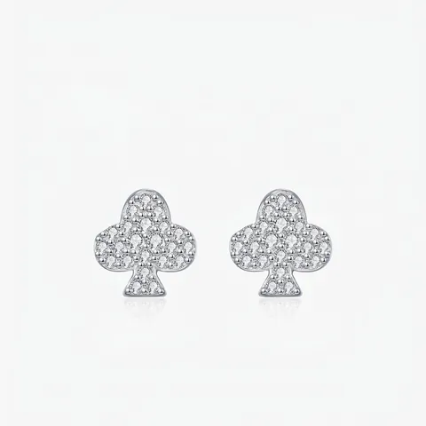 925 Sterling Silver Moissanite Stud Earrings For Women Men Club Suit Shape D Color VVS1 Moissanite Fine Jewelry Gift
