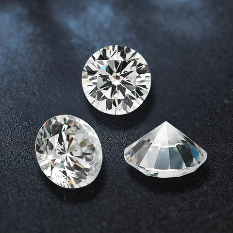 Excellent Cut D Color Moissanite Loose Stone Round Brilliant Cut Lab Created Diamond For DIY Jewelry Making Engagement Ring