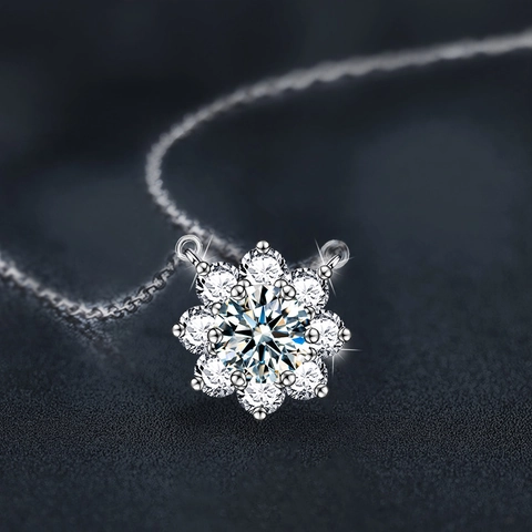 S925 Sterlingsilber Moissanit Achtzackiger Stern Anhänger Halskette Für Damen Funkelnde Moissanit Stern Halsketten Schmuck Geschenk