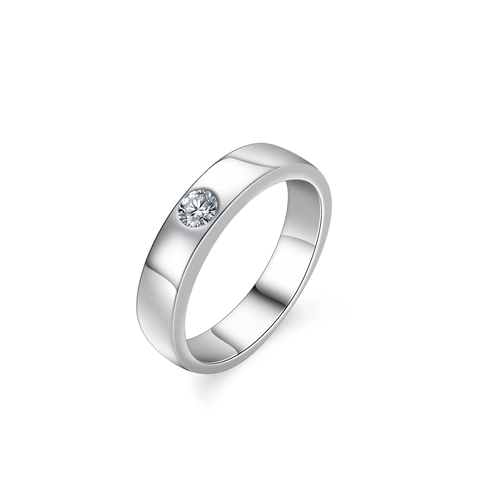 925 Sterling Silver Moissanite Ring For Men Minimalist Inlaid Gemstone Geometric Design Personalized Fashion Jewelry Gift