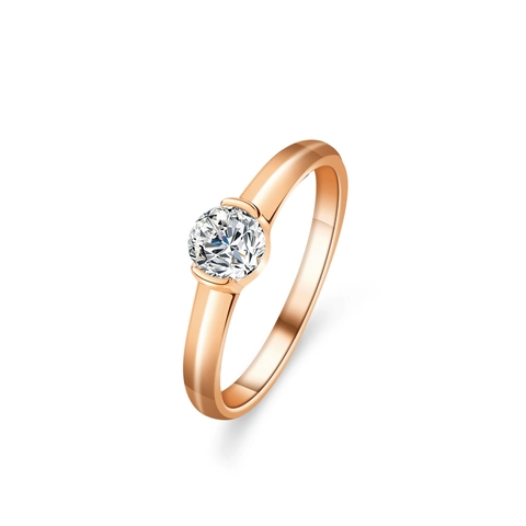 S925 Sterling Zilver Moissaniet Zirconia Ring Voor Vrouwen Klassieke Vier-pootzetting Rond Geslepen Huwelijk Sieraden