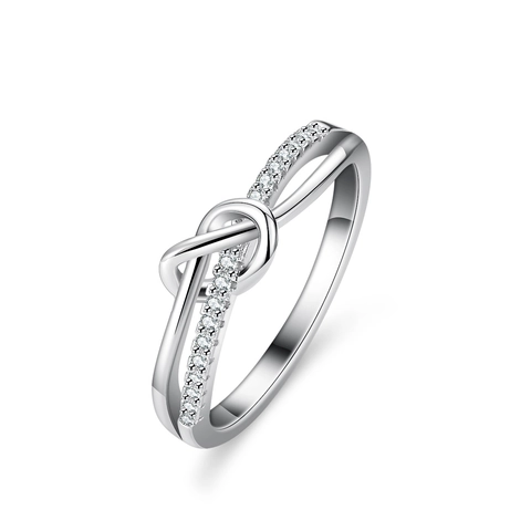 S925 Sterling Silver Moissanite Ring For Women Heart Knot Infinity Design 1 Carat Wedding Engagement Jewelry Anniversary Gift