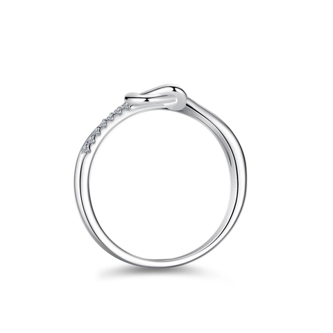 S925 Sterling Silver Moissanite Ring For Women Heart Knot Infinity Design 1 Carat Wedding Engagement Jewelry Anniversary Gift