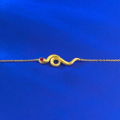Bracciale Serpente Spazzolato Oro in Argento Sterling 925 Per Donna Bracciale con Maglie Animali con Strass Intarsiati Elegante Regalo Gioielli