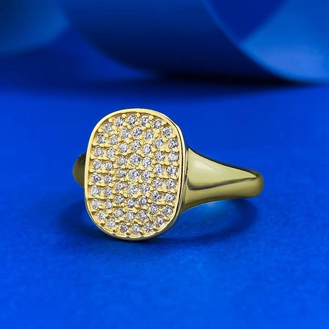 925 Sterling Zilveren Zirconia Ring Voor Vrouwen Verguld Pave Geometrisch Rond Rechthoekig Mode Luxe Sieraden Vingerring