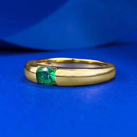 S925 Sterling Zilver Verguld Ovaal Groen Strass Ring Voor Vrouwen Elegante Vintage Verloving Sieraden Vingerring