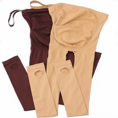 Zwangerschapspanty 320D Hoge Taille Buikondersteuning Leggings Voor Zwangere Vrouwen Verstelbare Panty Zwangerschapskousen